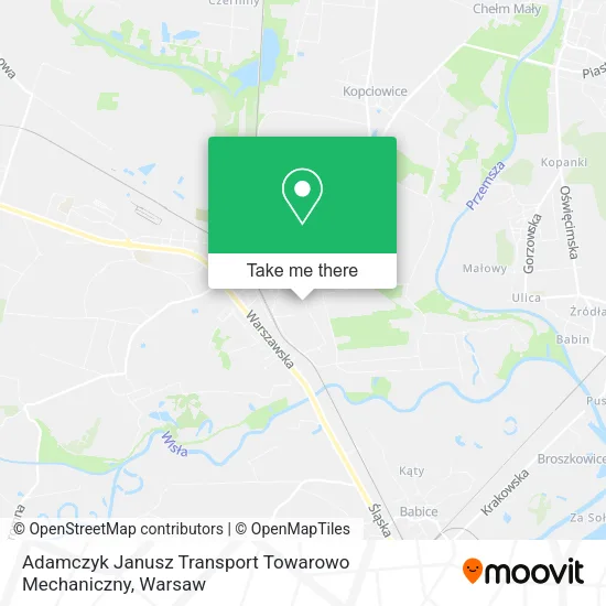 Карта Adamczyk Janusz Transport Towarowo Mechaniczny