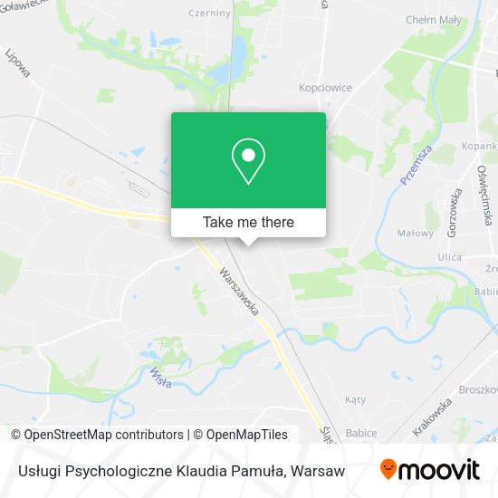 Usługi Psychologiczne Klaudia Pamuła map