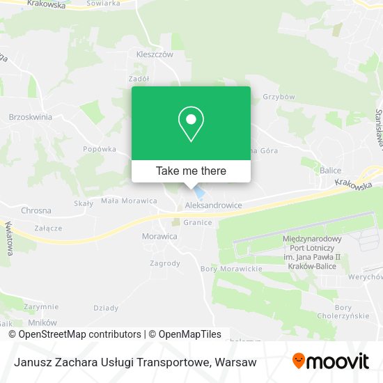 Janusz Zachara Usługi Transportowe map