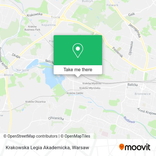 Krakowska Legia Akademicka map