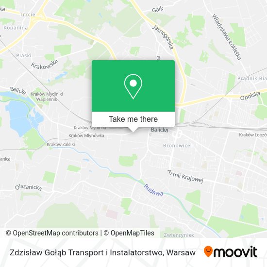 Карта Zdzisław Gołąb Transport i Instalatorstwo