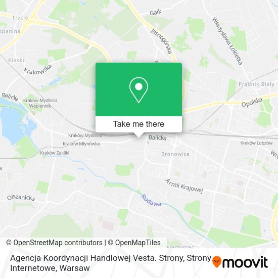 Agencja Koordynacji Handlowej Vesta. Strony, Strony Internetowe map