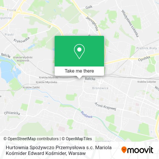 Hurtownia Spożywczo Przemysłowa s.c. Mariola Kośmider Edward Kośmider map