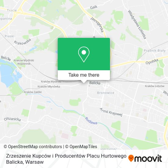 Zrzeszenie Kupców i Producentów Placu Hurtowego Balicka map