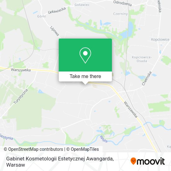 Gabinet Kosmetologii Estetycznej Awangarda map