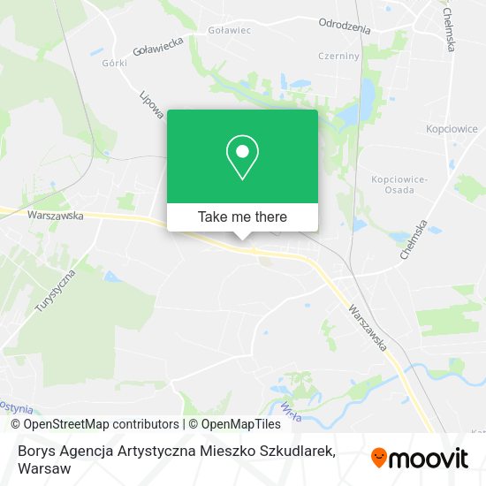 Borys Agencja Artystyczna Mieszko Szkudlarek map