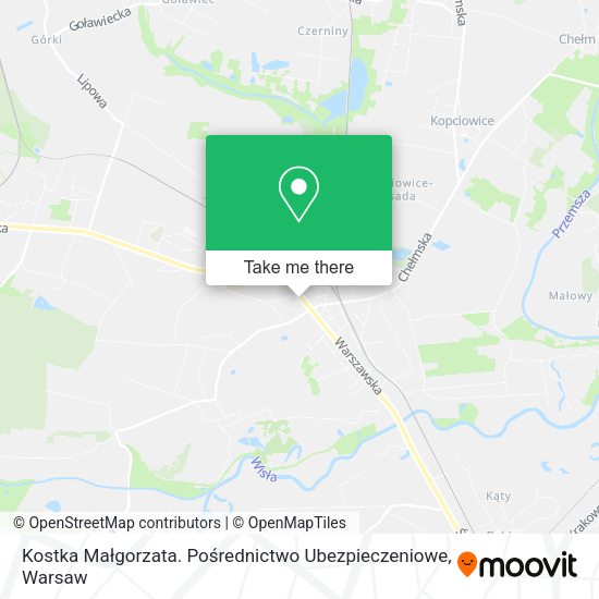 Kostka Małgorzata. Pośrednictwo Ubezpieczeniowe map