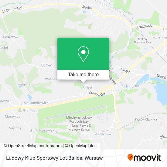 Ludowy Klub Sportowy Lot Balice map