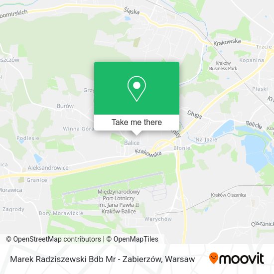 Marek Radziszewski Bdb Mr - Zabierzów map