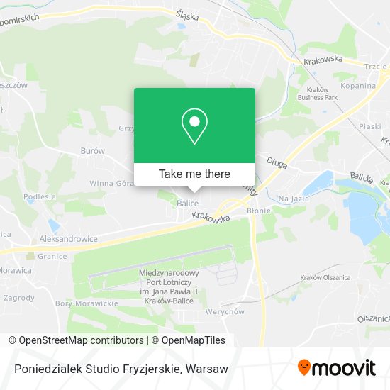 Poniedzialek Studio Fryzjerskie map