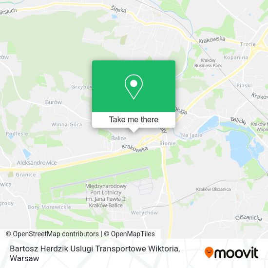 Bartosz Herdzik Uslugi Transportowe Wiktoria map