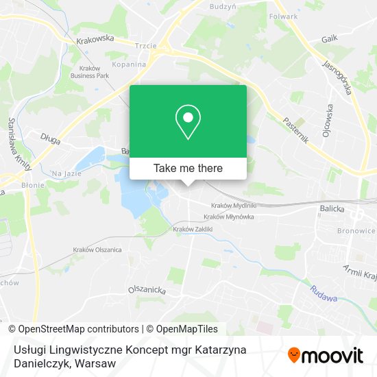 Usługi Lingwistyczne Koncept mgr Katarzyna Danielczyk map