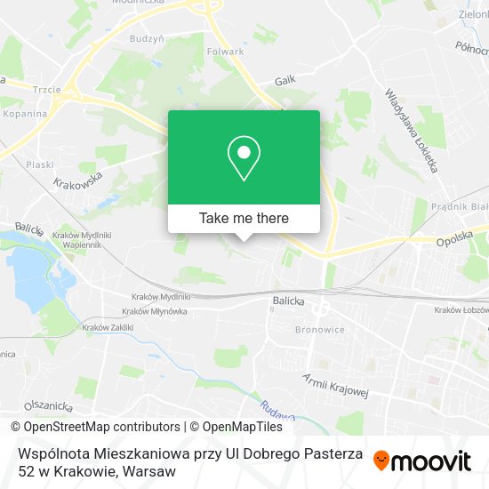 Wspólnota Mieszkaniowa przy Ul Dobrego Pasterza 52 w Krakowie map