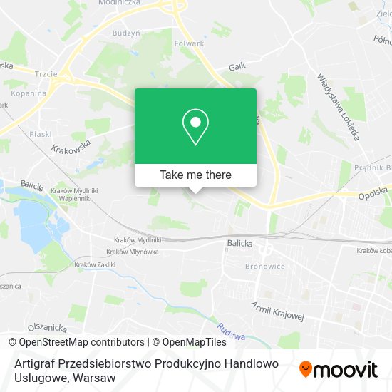 Artigraf Przedsiebiorstwo Produkcyjno Handlowo Uslugowe map