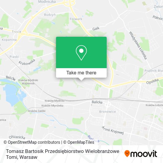 Tomasz Bartosik Przedsiębiorstwo Wielobranżowe Tomi map