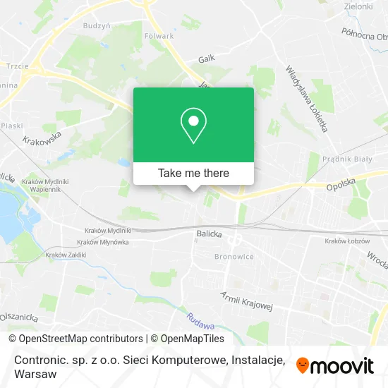 Карта Contronic. sp. z o.o. Sieci Komputerowe, Instalacje