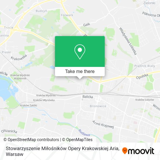 Карта Stowarzyszenie Miłośników Opery Krakowskiej Aria