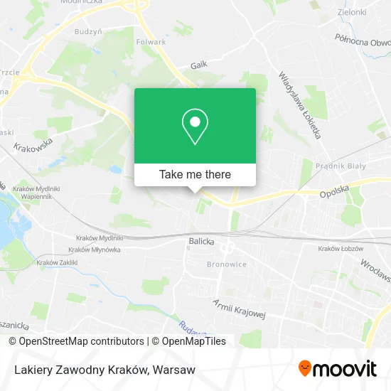 Карта Lakiery Zawodny Kraków