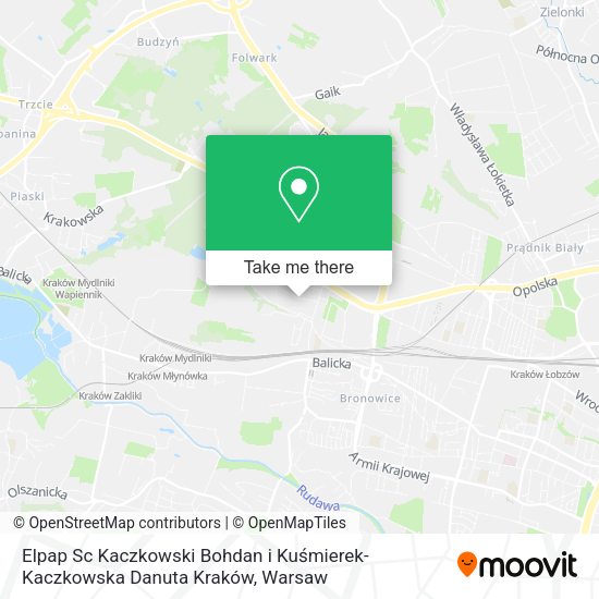 Elpap Sc Kaczkowski Bohdan i Kuśmierek-Kaczkowska Danuta Kraków map