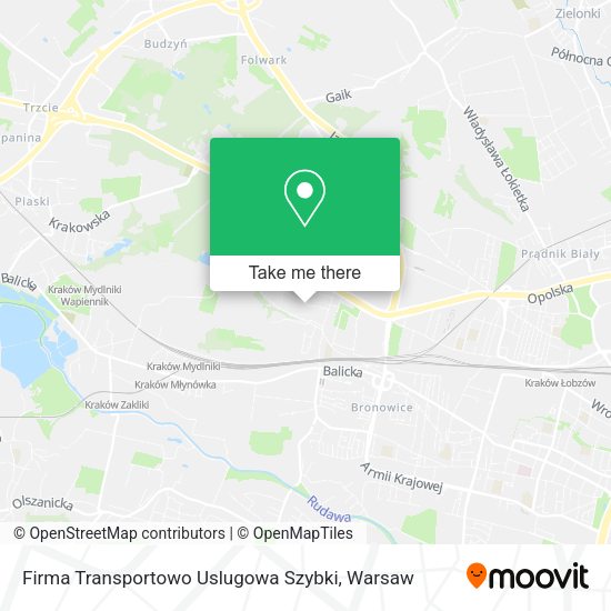 Firma Transportowo Uslugowa Szybki map