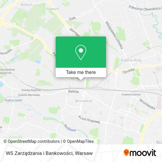 WS Zarządzania i Bankowości map