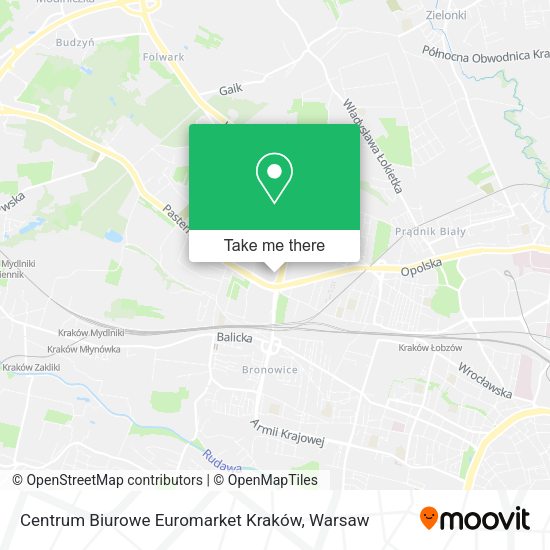 Centrum Biurowe Euromarket Kraków map