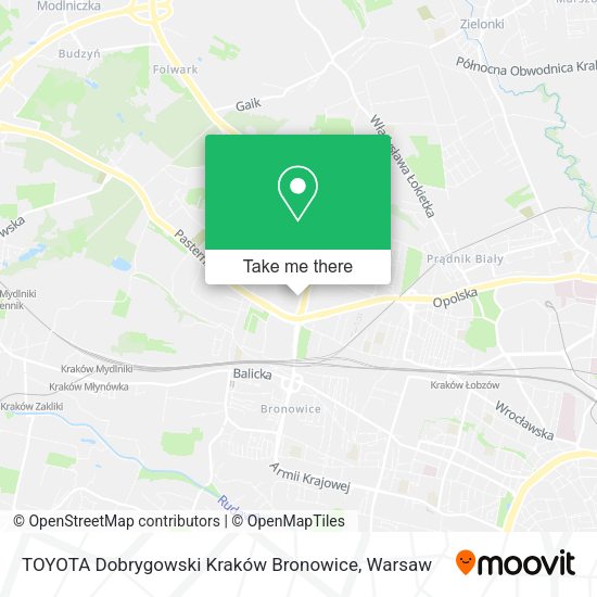 TOYOTA Dobrygowski Kraków Bronowice map