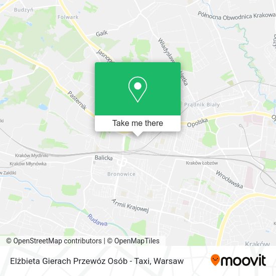 Elżbieta Gierach Przewóz Osób - Taxi map