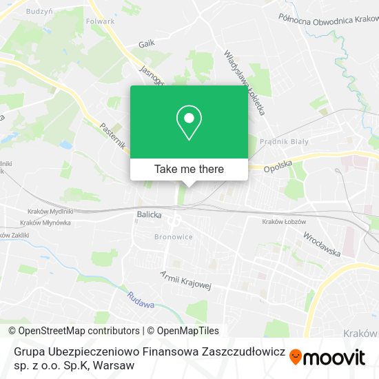 Grupa Ubezpieczeniowo Finansowa Zaszczudłowicz sp. z o.o. Sp.K map