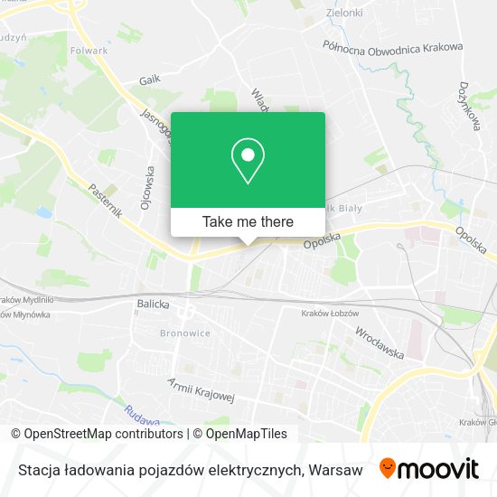 Карта Stacja ładowania pojazdów elektrycznych