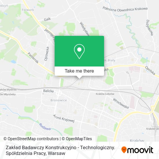 Zakład Badawczy Konstrukcyjno - Technologiczny. Spółdzielnia Pracy map