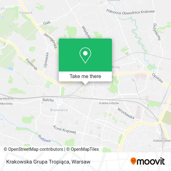 Krakowska Grupa Tropiąca map