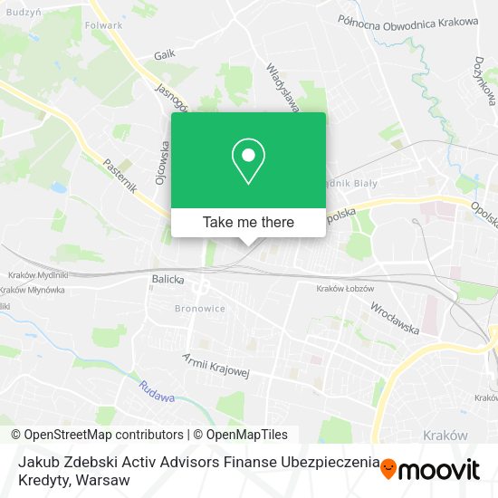 Jakub Zdebski Activ Advisors Finanse Ubezpieczenia Kredyty map