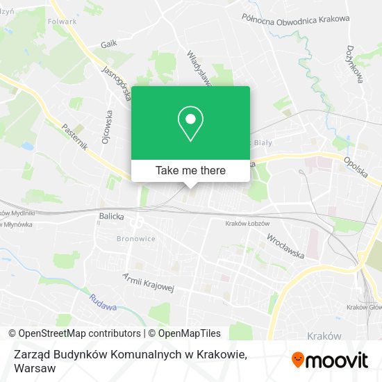 Карта Zarząd Budynków Komunalnych w Krakowie