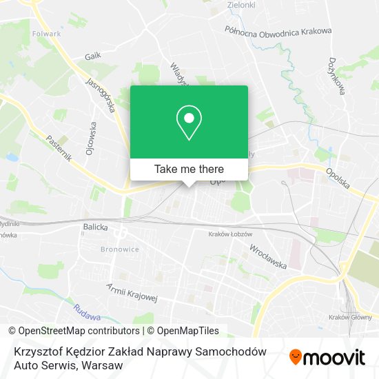 Krzysztof Kędzior Zakład Naprawy Samochodów Auto Serwis map