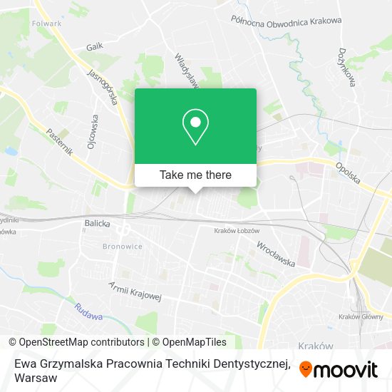 Ewa Grzymalska Pracownia Techniki Dentystycznej map