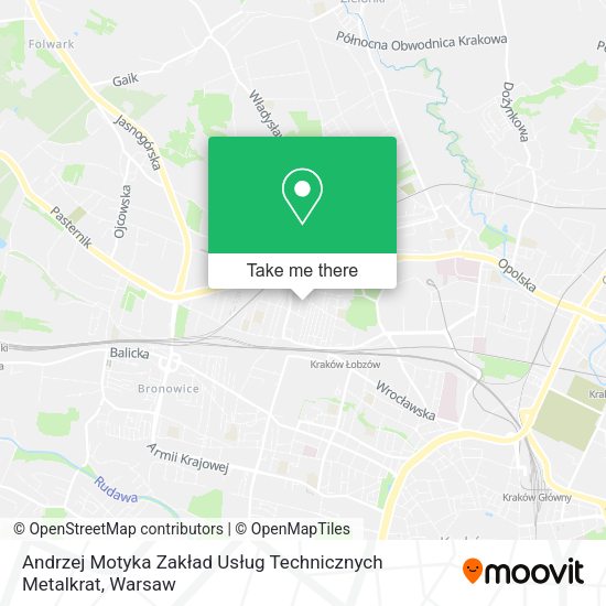 Andrzej Motyka Zakład Usług Technicznych Metalkrat map