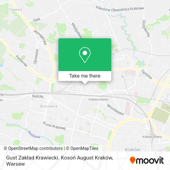 Gust Zakład Krawiecki. Kosoń August Kraków map