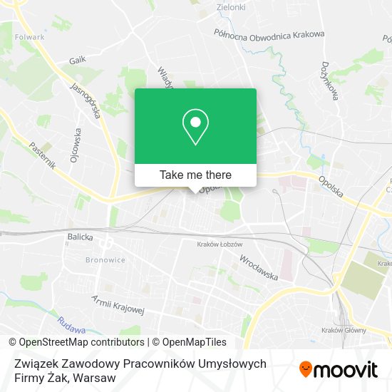 Związek Zawodowy Pracowników Umysłowych Firmy Żak map