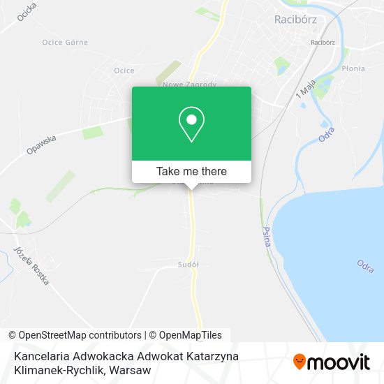 Kancelaria Adwokacka Adwokat Katarzyna Klimanek-Rychlik map