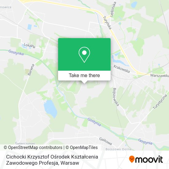 Cichocki Krzysztof Ośrodek Kształcenia Zawodowego Profesja map