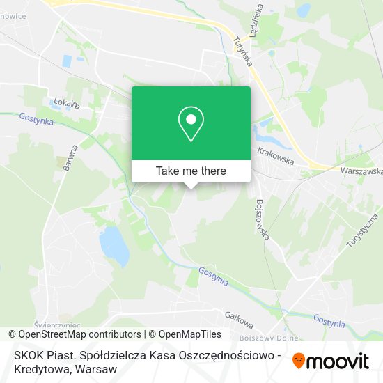 SKOK Piast. Spółdzielcza Kasa Oszczędnościowo - Kredytowa map