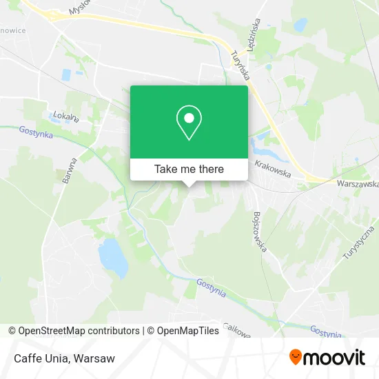 Карта Caffe Unia