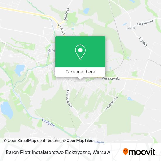 Baron Piotr Instalatorstwo Elektryczne map