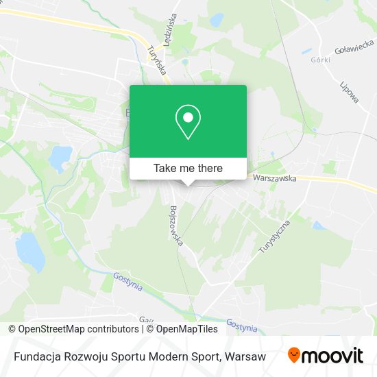 Fundacja Rozwoju Sportu Modern Sport map