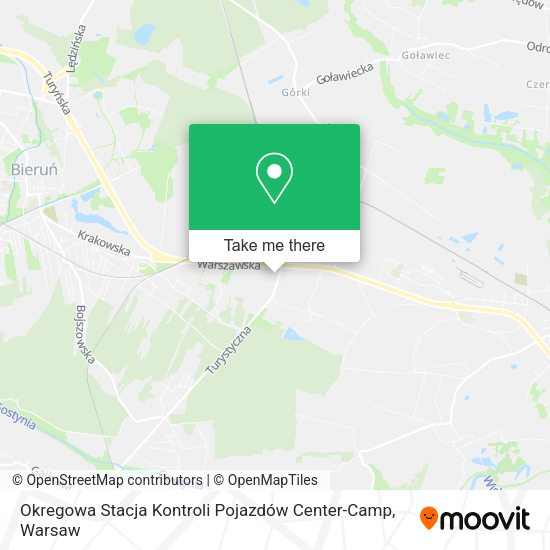 Okregowa Stacja Kontroli Pojazdów Center-Camp map