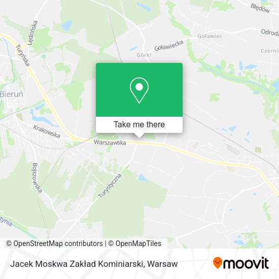 Jacek Moskwa Zakład Kominiarski map