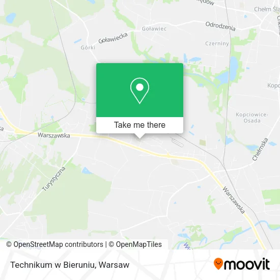 Карта Technikum w Bieruniu