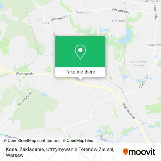 Карта Kosa. Zakładanie, Utrzymywanie Terenów Zieleni