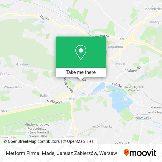 Metform Firma. Madej Janusz Zabierzów map